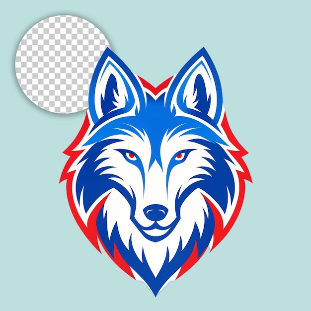 Maqueta del logotipo de la camiseta del lobo Maqueta de logotipo imprimible Arte digital