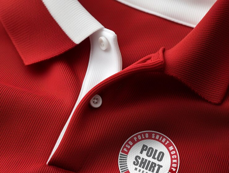 Maqueta de logotipo de camiseta polo PSD
