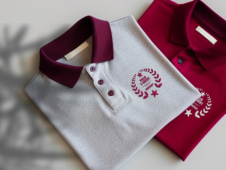 Maqueta del logotipo de la camiseta de polo