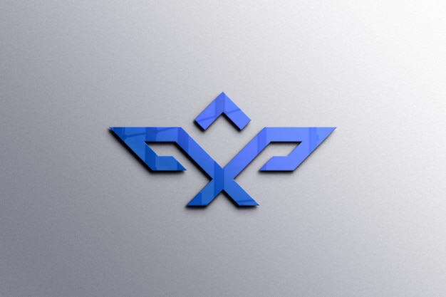 Maqueta del logotipo del letrero de reflexión