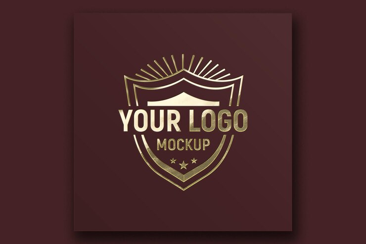 Maqueta de logotipo de lujo