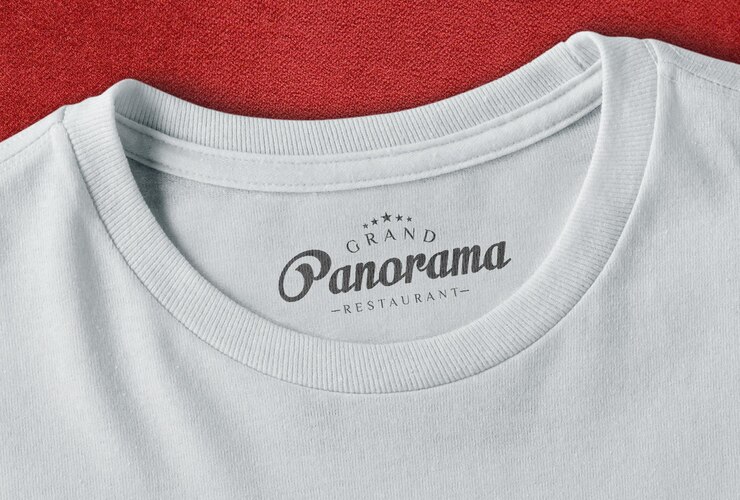 Maqueta del logotipo de la marca de camiseta