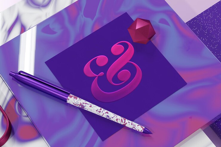 PSD maqueta de logotipo en papel cuadrado texturizado con renderizado 3d