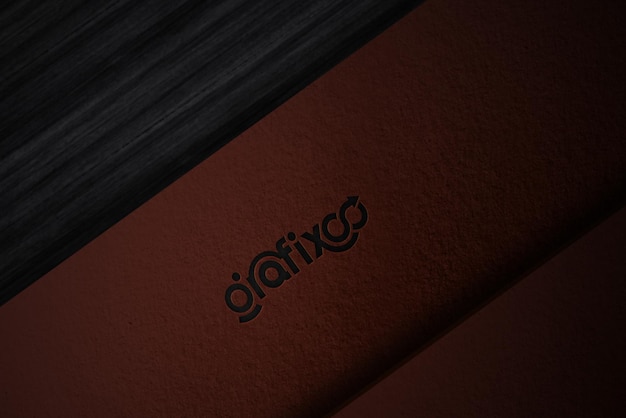 maqueta de logotipo de papel psd