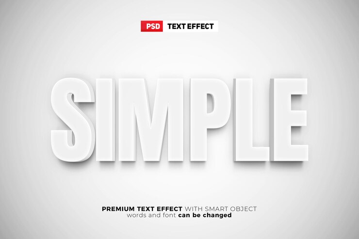 PSD maqueta de logotipo de pared de efecto de texto editable 3d blanco suave simple