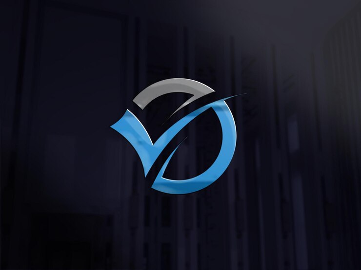 PSD maqueta de logotipo de pared de oficina