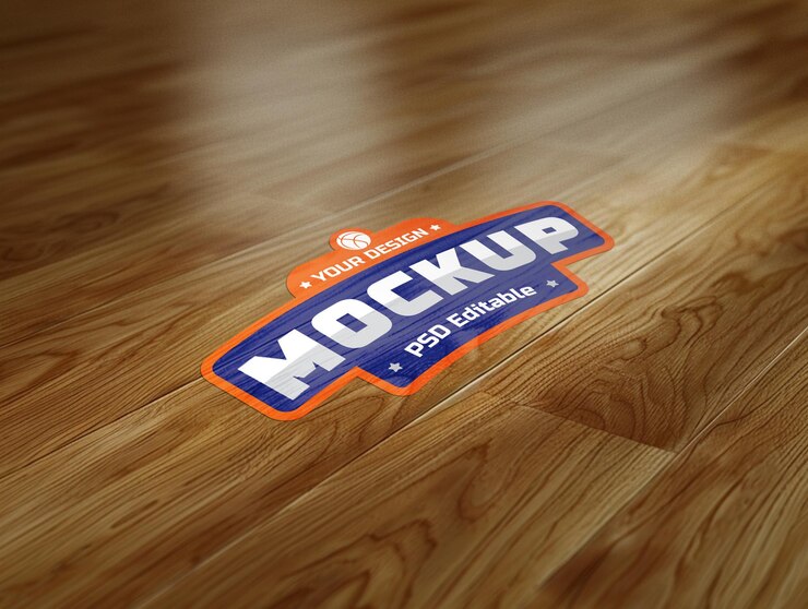 Maqueta del logotipo de la pelota de baloncesto