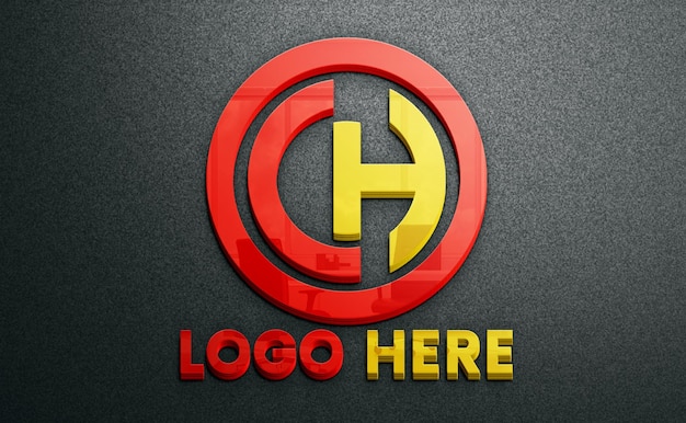 maqueta de logotipo psd