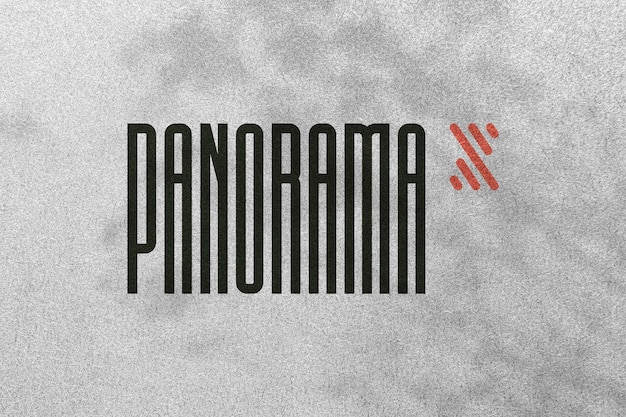 Maqueta de logotipo en textura de fondo gris