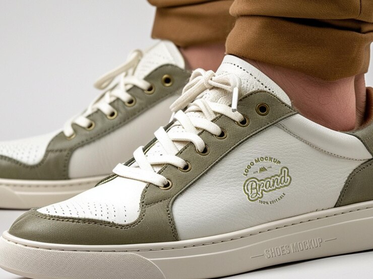 Maqueta del logotipo del zapato