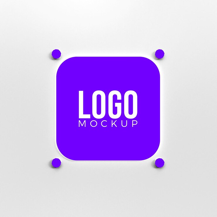 PSD maqueta de logotipo