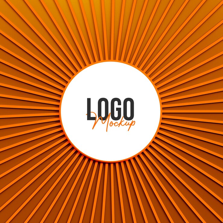PSD maqueta de logotipo
