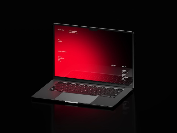 PSD maqueta de macbook air