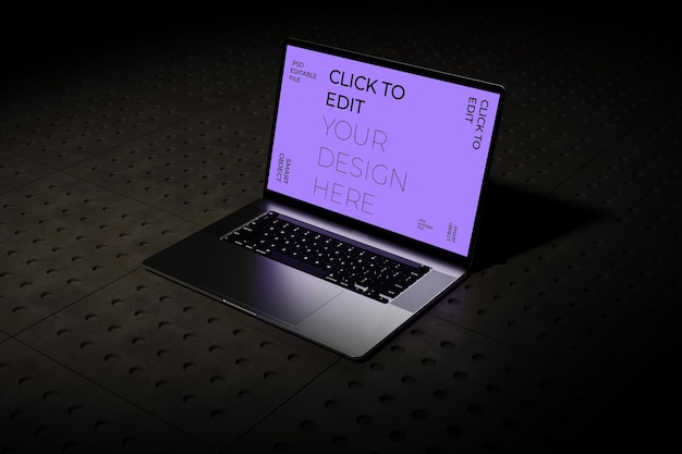 PSD maqueta del macbook pro