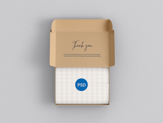 Maqueta de marca de caja de correo de papel