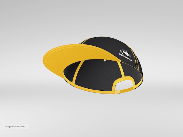 Maqueta de marca de gorra deportiva de tela