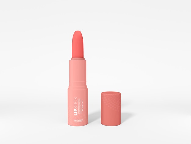 Maqueta de marca de lápiz labial cosmético