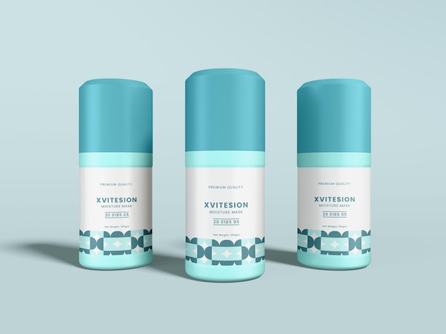 Maqueta de marca de productos cosméticos