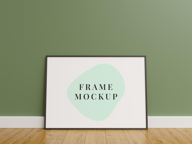 Maqueta de marcos de fotos minimalistas