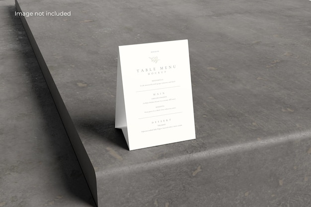 Maqueta de mesa plegable