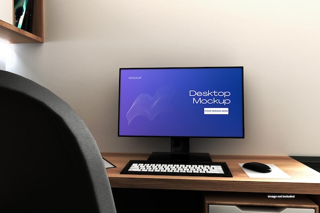 Maqueta de monitor de escritorio