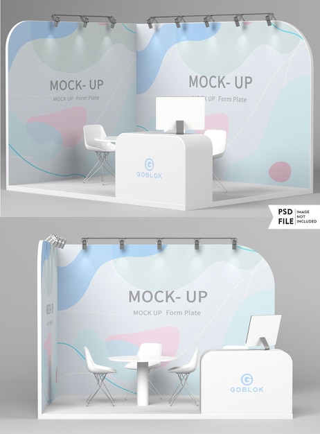 maqueta de la oficina de la agencia de publicidad