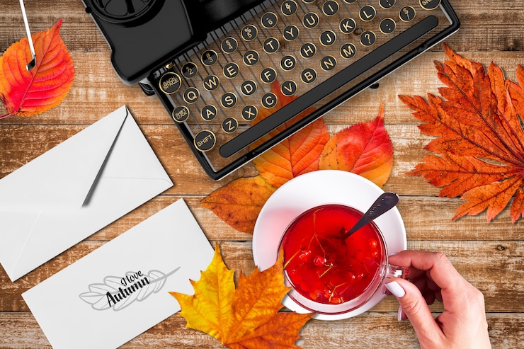 PSD maqueta de otoño