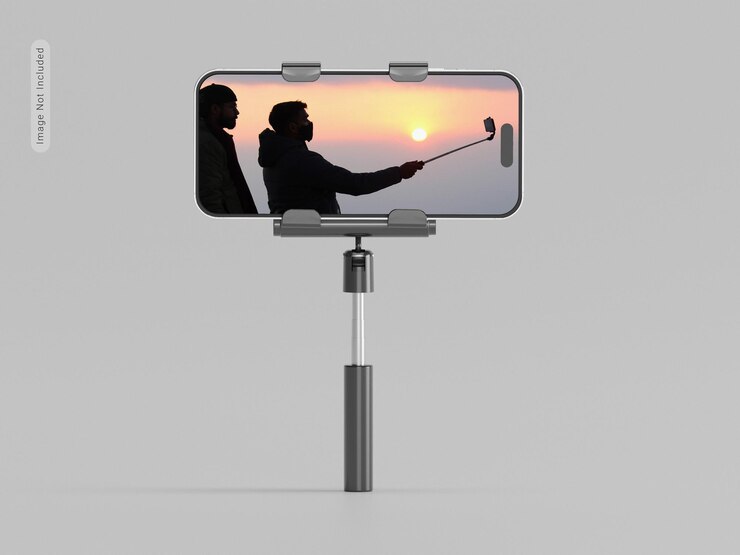 Maqueta de palo selfie