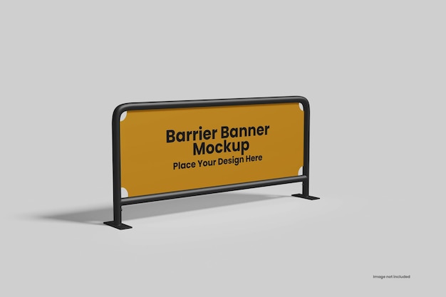 Maqueta de pancarta de barrera