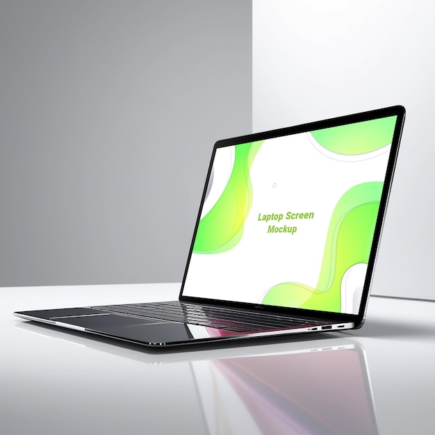 maqueta de pantalla de computadora portátil psd