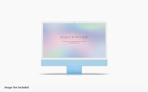 Maqueta de pantalla de escritorio Premium PSD