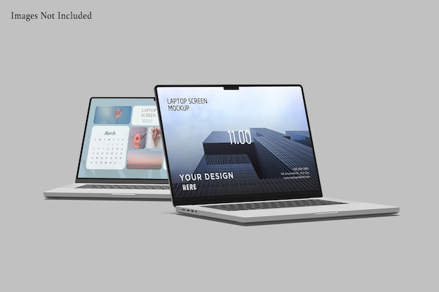 Maqueta de pantalla de laptop
