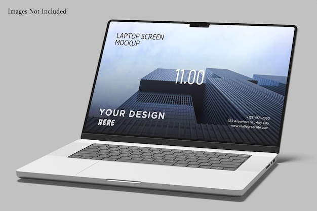 Maqueta de pantalla de laptop