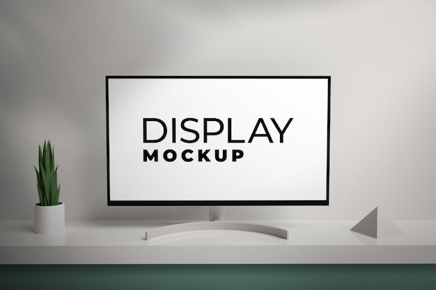 Maqueta de la pantalla del monitor