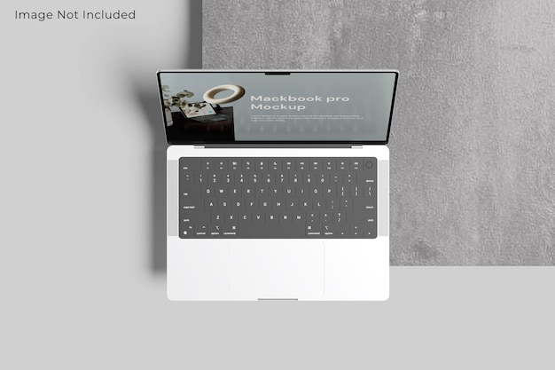 Maqueta de la pantalla del portátil Macbook