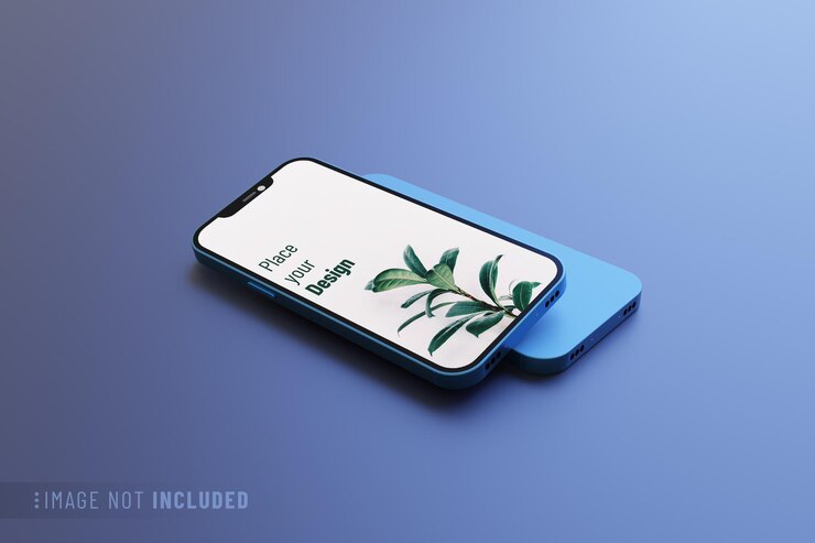 Maqueta de pantalla de smartphone aislada
