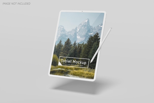 Maqueta de pantalla de tableta minimalista Premium Psd