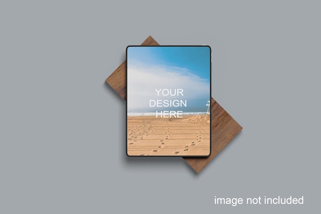 Maqueta de pantalla de tableta moderna