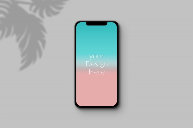 Maqueta de pantalla de teléfono inteligente