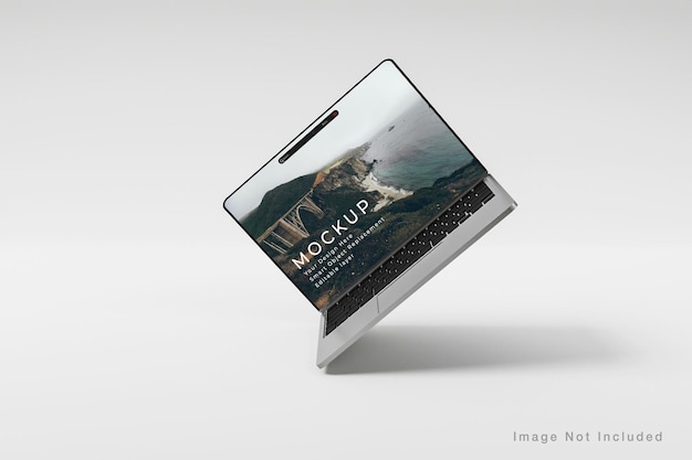 Maqueta de pantalla de teléfono portátil realista