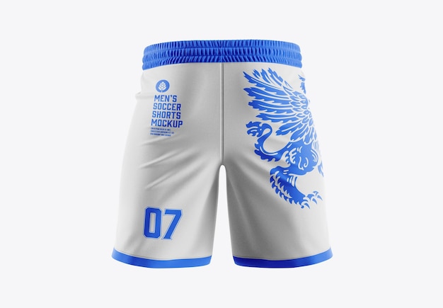 Maqueta de pantalones cortos de fútbol