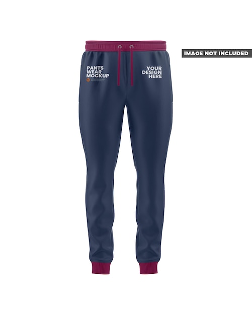 Maqueta de pantalones deportivos para hombre