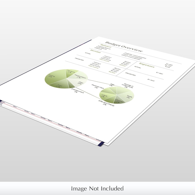 Maqueta de papel infográfico