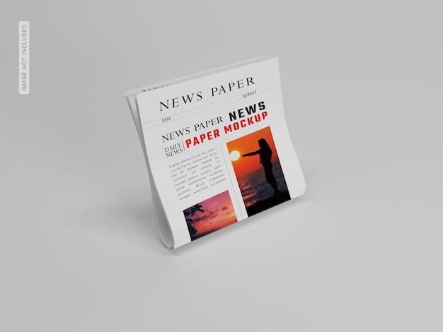 Maqueta de papel de noticias