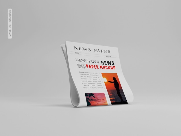 Maqueta de papel de noticias