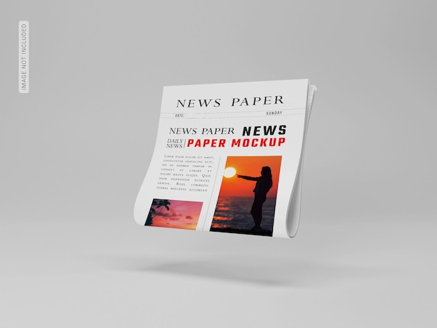 Maqueta de papel de noticias