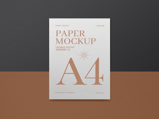 Maqueta de papelería corporativa de papel A4