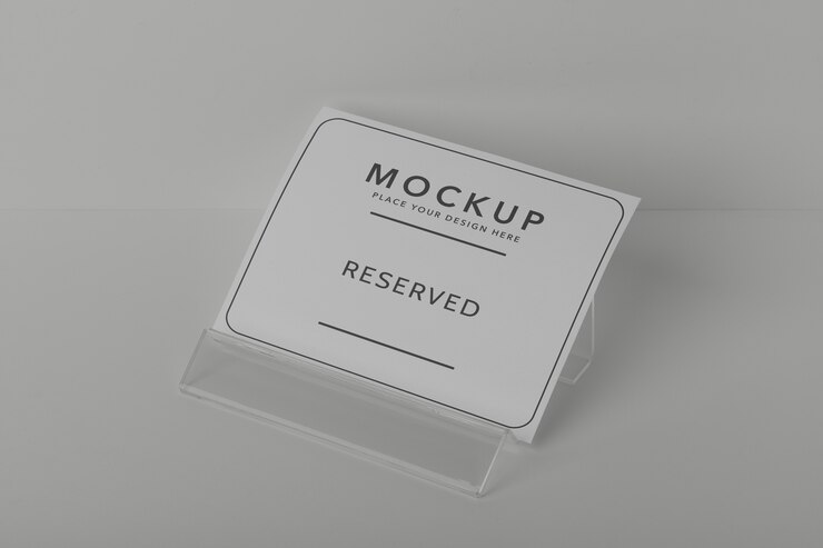 PSD maqueta de papelería para exhibición de mesa.
