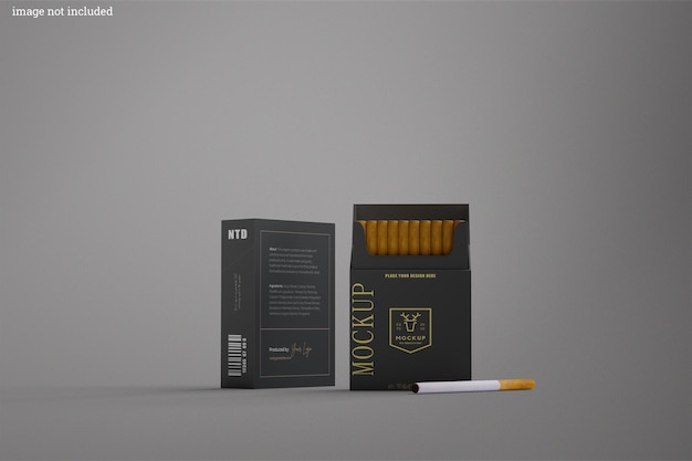 Maqueta de paquete de cigarrillos