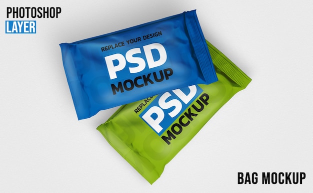 PSD maqueta de paquetes